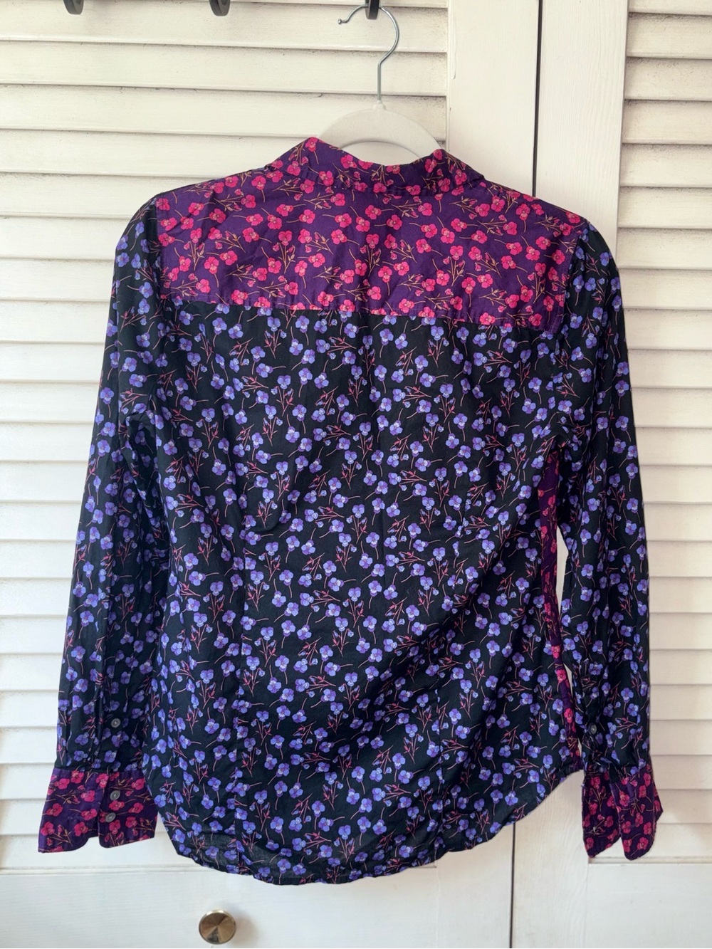 J.Crew Liberty Fabrics Floral Button Down Shirt 100% Cotton Size 4 - Picture 4 of 6